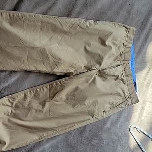 Banana Republic Dress Chinos, Tan in color, 33/32